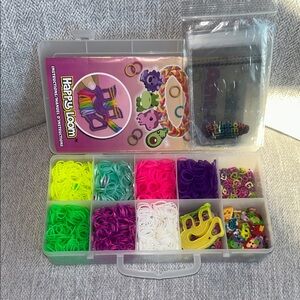 Rainbow Loom Colorful Loom Band Kit with Organizer